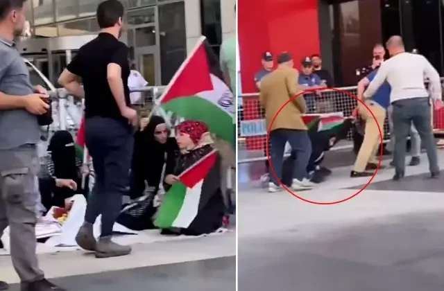 İsrail protestosuna polis müdahalesi! Görüntüler Emniyet’i harekete geçirdi
