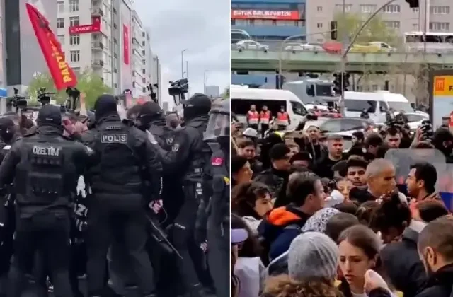 İstanbul’da 1 Mayıs gerginliği! Polis müdahale edince arbede yaşandı
