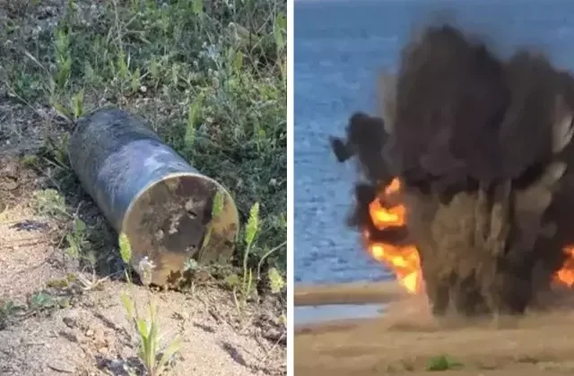 İznik Gölü’nde 105 yıllık patlamamış top mermisi bulundu