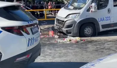Kağıthane’de minibüs yayaların arasına daldı: 1 ölü, 4 yaralı