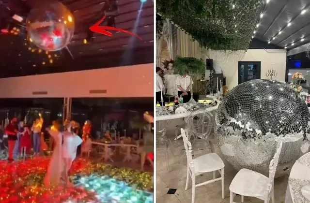 Kına gecesinde dev disko topu düştü, gelin dahil 3 kişi yaralandı