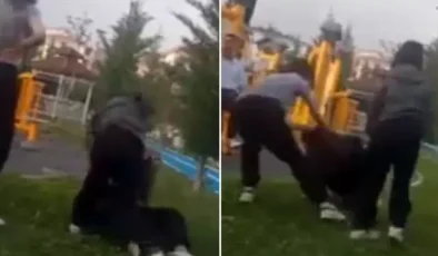 Kız çocukları, arkadaşlarını tuzağa düşürüp tekme tokat dövdü