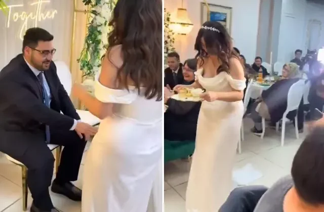 Kız isteme törenine gelinin yaptığı hata damga vurdu