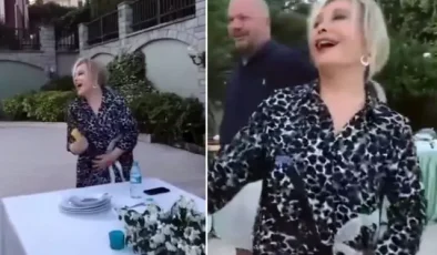 Komşularıyla yemekte buluşan Emel Sayın’dan unutulmaz bir akşam