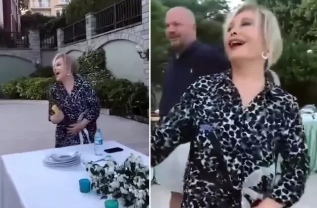 Komşularıyla yemekte buluşan Emel Sayın’dan unutulmaz bir akşam