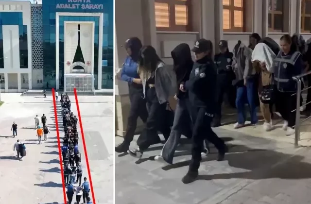 Konya’da büyük fuhuş operasyonu: 21 şüpheli tutuklandı, 74 kadın kurtarıldı