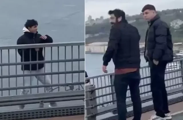 Köprüde intihara kalkışan genci Röportaj Adam ikna etti