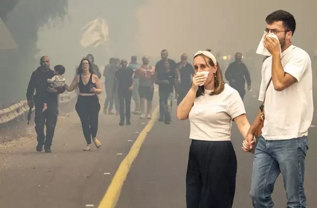Kudüs ile Tel Aviv arasındaki yangında 12 bin dönüm alan küle döndü