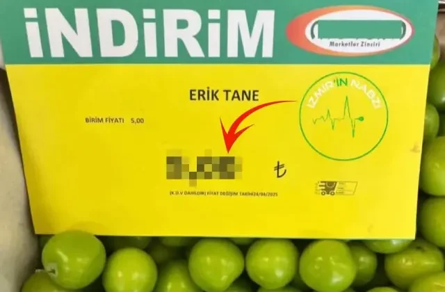 Markette tane ile satılan eriğin fiyatını görenler gözlerine inanamadı