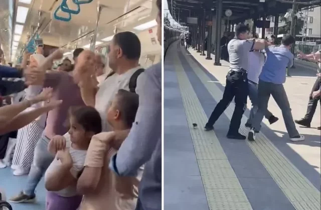 Marmaray’da tartıştığı yolcuyu çocuklarının gözü önünde darbeden şüpheli tutuklandı