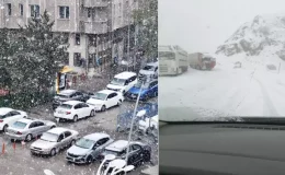 Mayıs ayında kar sürprizi! Kent merkezi beyaza büründü