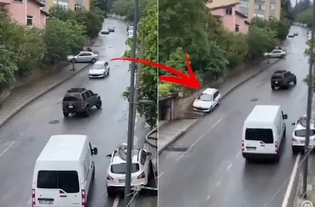 Mazot akan yol piste döndü, vatandaş isyan etti: Gelen birbirine vurdu