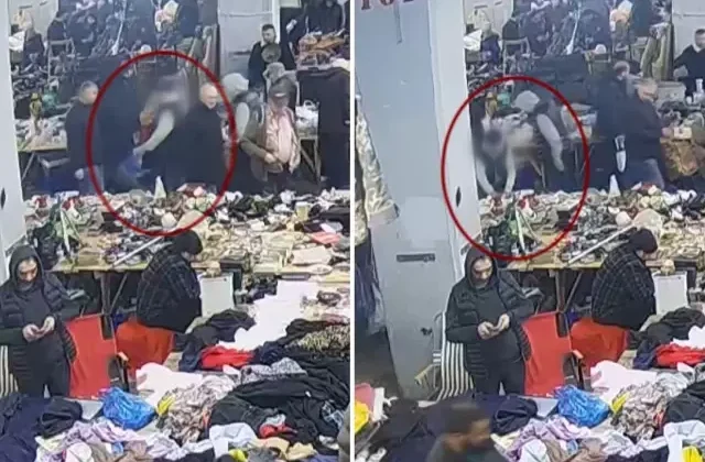 Minguzzi cinayetinde sanıkların pazar tezgahından bıçak aldığı anlar kamerada