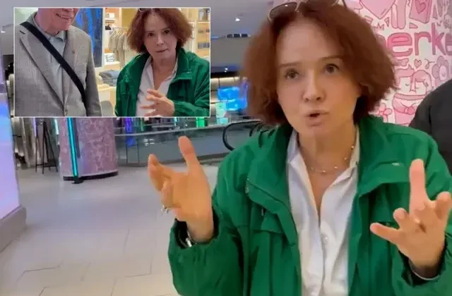 Müjde Ar sinirden çıldırdı, muhabirlerle tartıştı