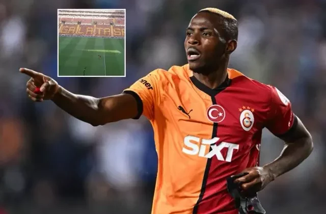 Osimhen sahaya çıktığı anda çalan şarkı gündem oldu