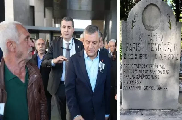 Özgür Özel’e yumruk atan saldırganın katlettiği oğlunun mezarındaki sözler dikkat çekti