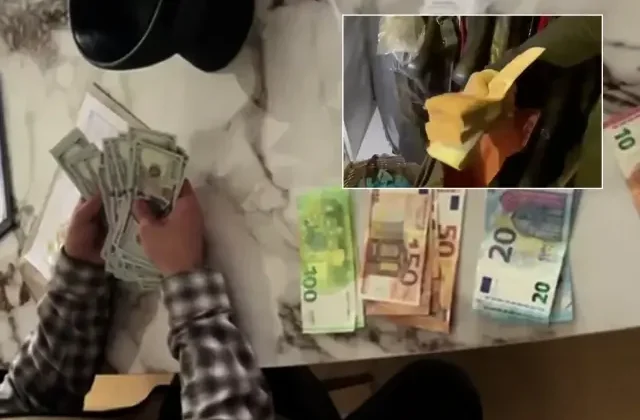 Papara operasyonunun görüntüleri! Balya balya para çıktı