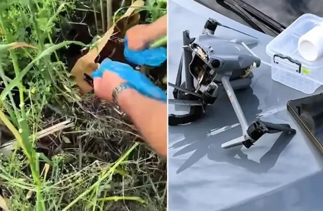 Polis, uyuşturucu sevkiyatı yapılan dronu vurarak düşürdü