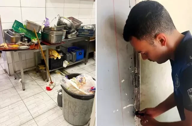 Restoranda mide bulandıran görüntüler! Denetime gelen ekipler süresiz mühürledi