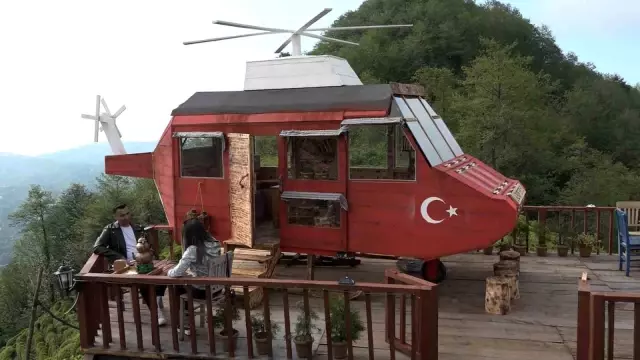 “Rizeliye imkansız yoktur” dedi, dağa ‘Lazkopter’ indirdi