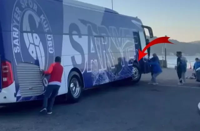 Şampiyon takımın otobüsü devrilmekten son anda kurtuldu