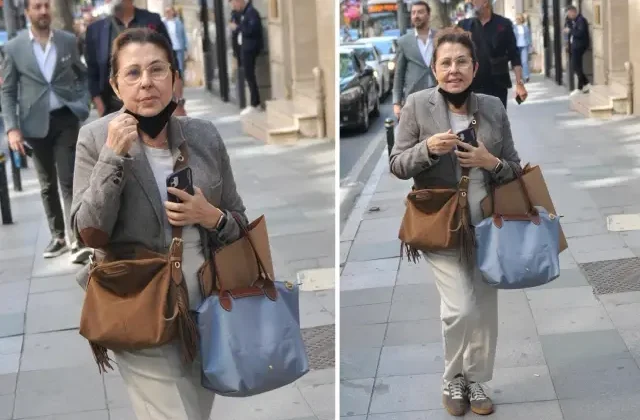 Şarkıcı Nilüfer Nişantaşı’nda kameralara yakalandı