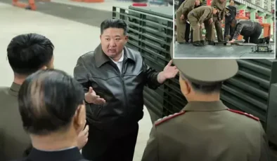 Tank fabrikasını gezen Kuzey Kore lideri Kim daha fazla üretim talimatı verdi