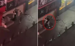 Tartıştığı kadını sokak ortasında darbetti