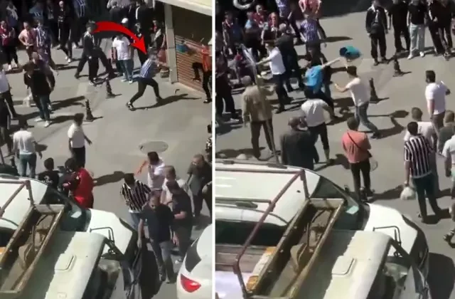 Tekmeler yumruklar havada uçuştu! Kupa finali öncesi ortalık savaş alanına döndü