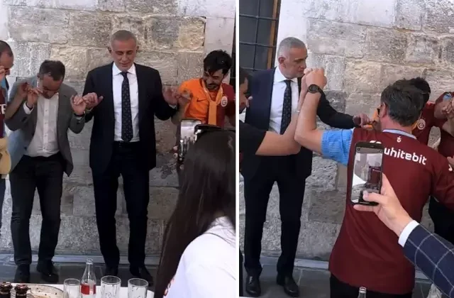 TFF Başkanı Hacıosmanoğlu’nun horon teptiği anlar