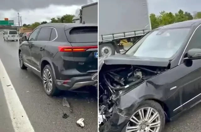 TOGG ile Mercedes çarpıştı, her gören aynı yorumu yaptı