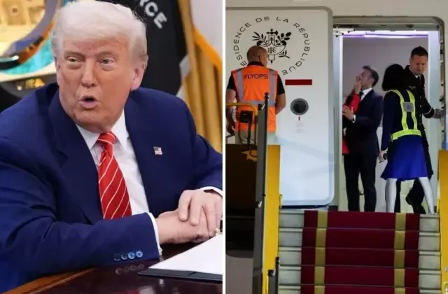 Trump’tan karısından tokat yiyen Macron’a ilginç evlilik tavsiyesi: Kapıyı kapalı tut
