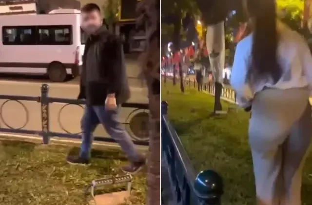 Türk bayrağını yakmaya çalışan şüpheli yakalandı! Bakın üstünden ne kimliği çıktı