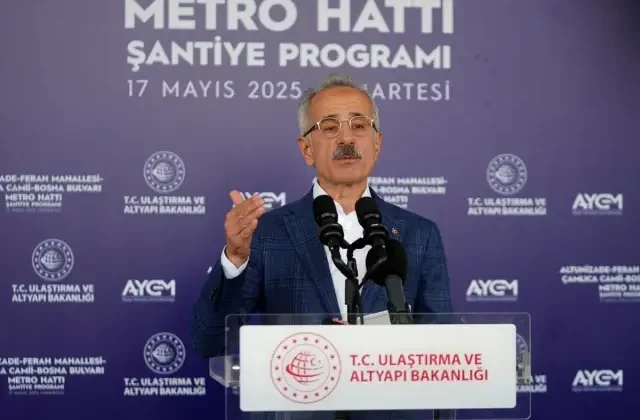 Ulaştırma ve Altyapı Bakanı Uraloğlu İstanbul Üsküdar’daki metro hattının uzatılacağını söyledi