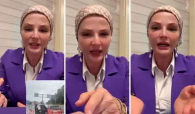 Ünlü sunucu Nermin Öztürk trafikte maruz kaldığı magandalığı gözyaşları içinde anlattı