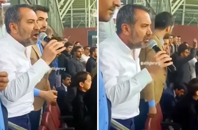 Yarıda kalan maçtaki olay anonsu Belediye Başkanı yapmış