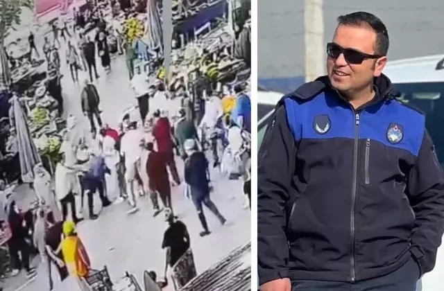 Zabıta memuru tartıştığı pazarcı esnafı tarafından feci şekilde darbedildi
