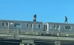 Akıllara durgunluk veren olay! Hareket halindeki trenin üstünde ilişkiye girdiler