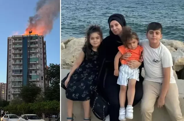 Anne ve 3 evladının can verdiği apartman yangınında facia “geliyorum” demiş