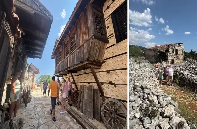 Antalya’nın 15 haneli 50 nüfuslu beton yapı bulunmayan 800 yıllık tarihi köyüne turist akını