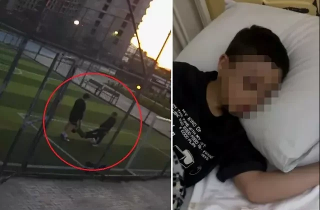 Arkadaşları tarafından fırlatılınca beyin kanaması geçiren çocuğun babası konuştu