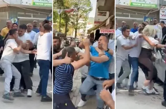Askeri personelle eski eşinin kavgasında ortalık savaş alanına döndü