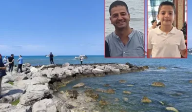 Baba ve oğlu girdikleri denizde can verdi