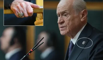 Bahçeli’nin yüzüğü ve rozeti dikkat çekti! İşte üzerindeki mesaj