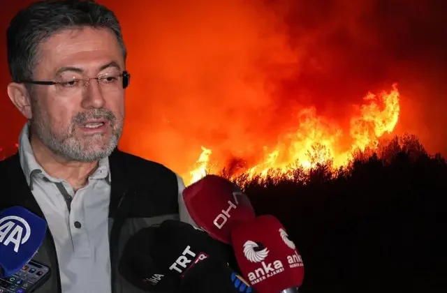 Bakan Yumaklı İzmir’de yangın bölgesinde: 3 noktada yangınlar devam ediyor