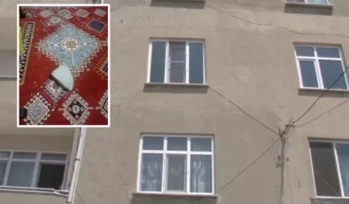 Bina sahibi kiracıların ayakkabıları ve kargolarını çaldı, camlarına taş fırlattı