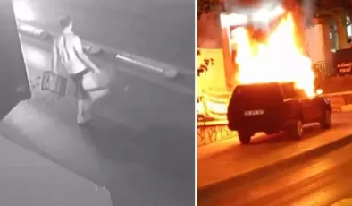 Boşanmak isteyen karısının aracını kundakladı