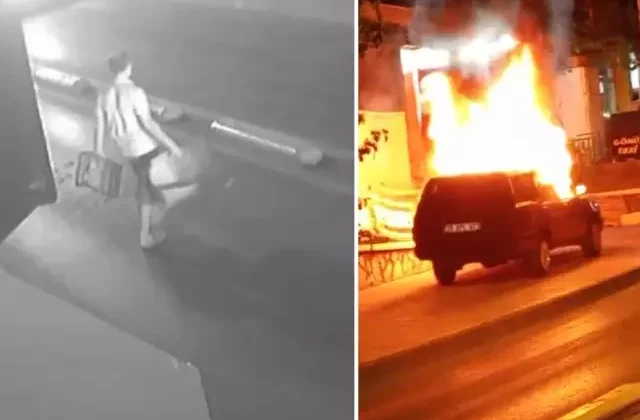 Boşanmak isteyen karısının aracını kundakladı