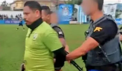 Bunu da gördük! Uyuşturucu operasyonunda aranan hakem sahada kelepçelendi