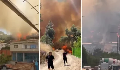 Bursa’da orman yangını! Alevler evlere sıçradı